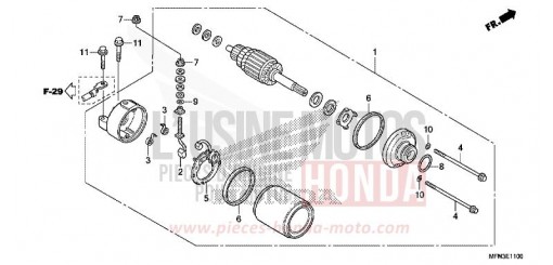 MOTEUR DE DEMARRAGE CB1000RAD de 2013